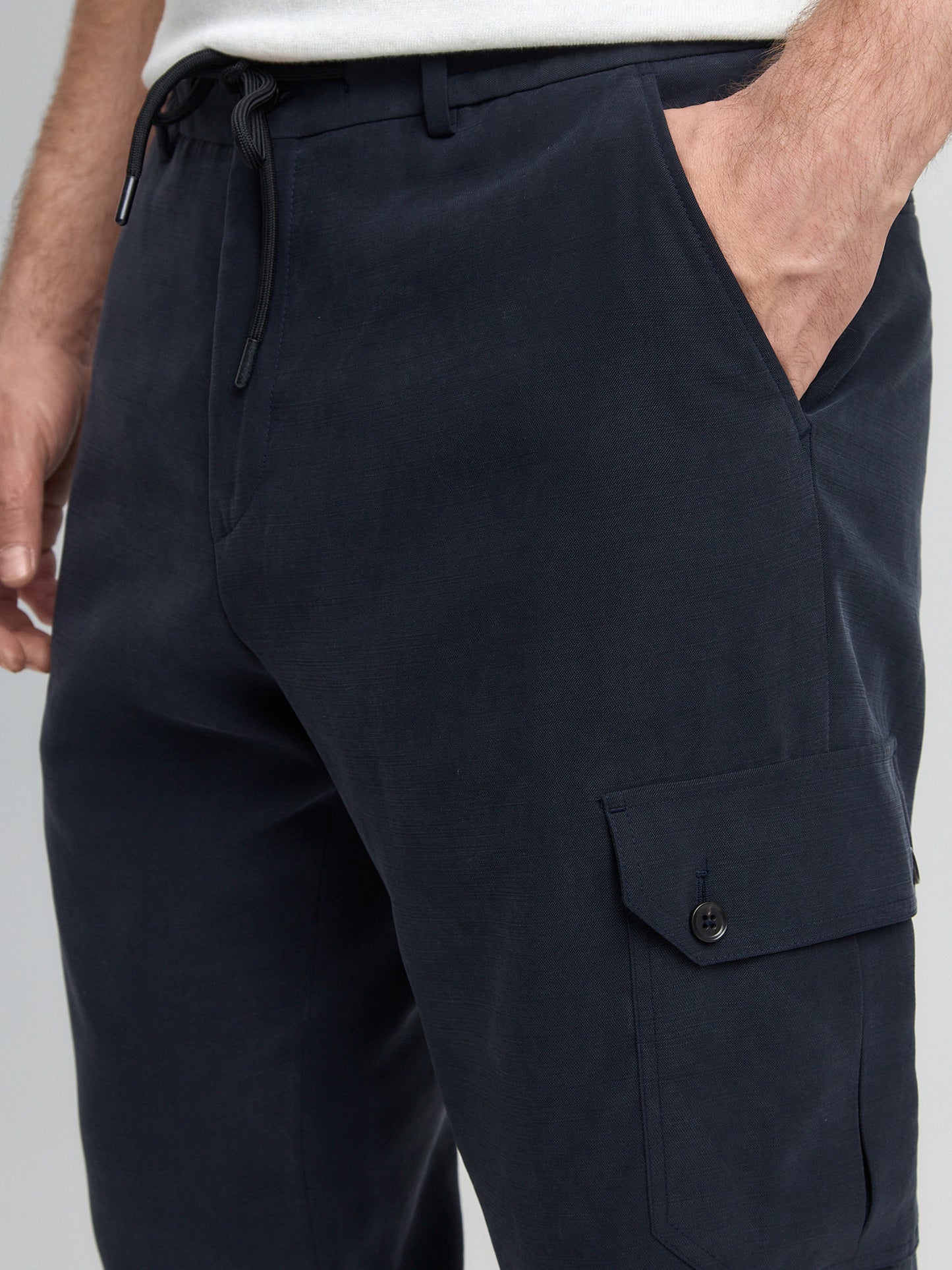 Drawstring Suit Cargo Trousers Massimo BML