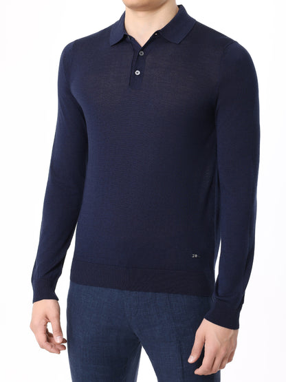 Longsleeve Knit Polo BML