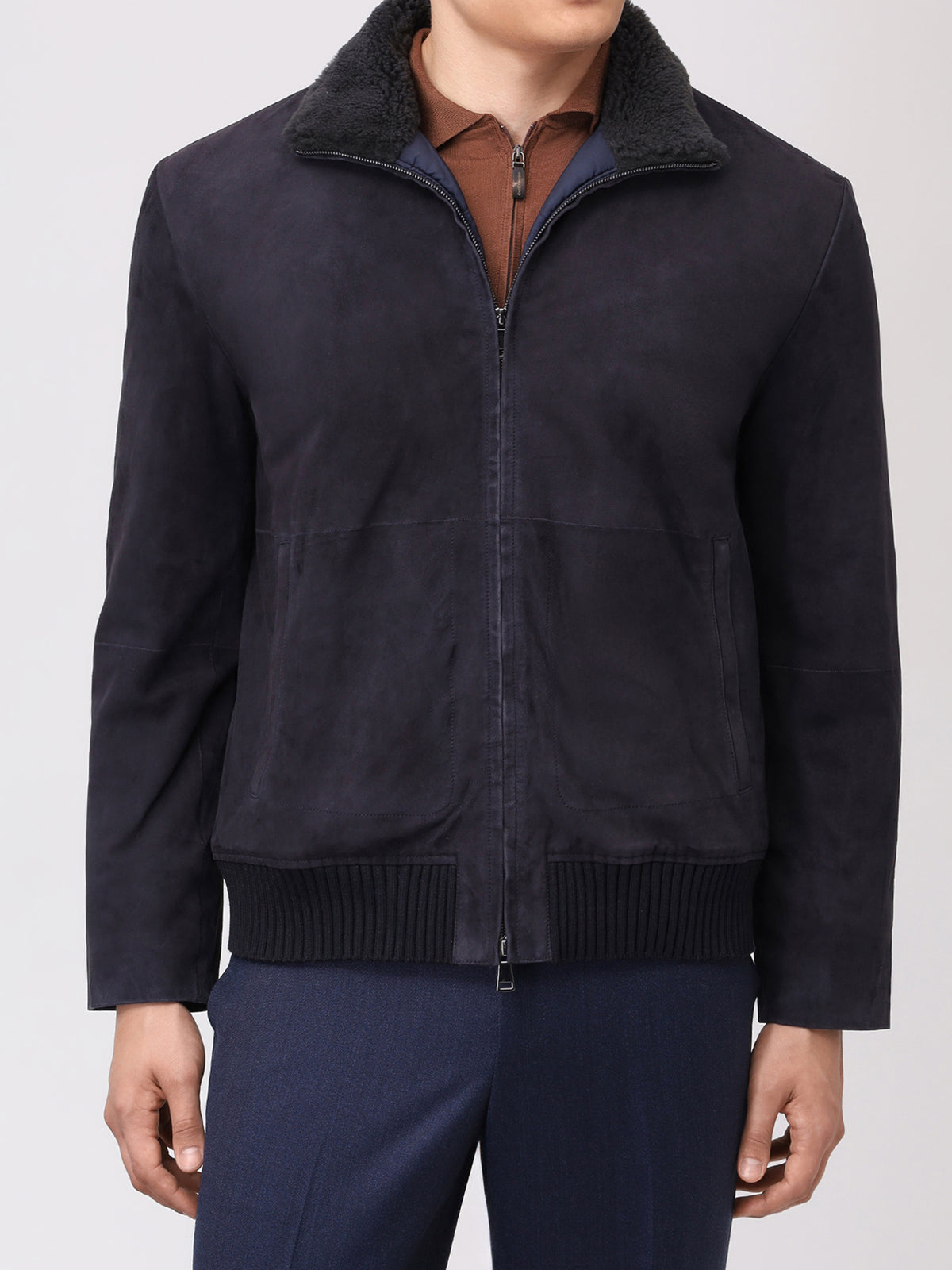 Suede Bomber Jacket BML