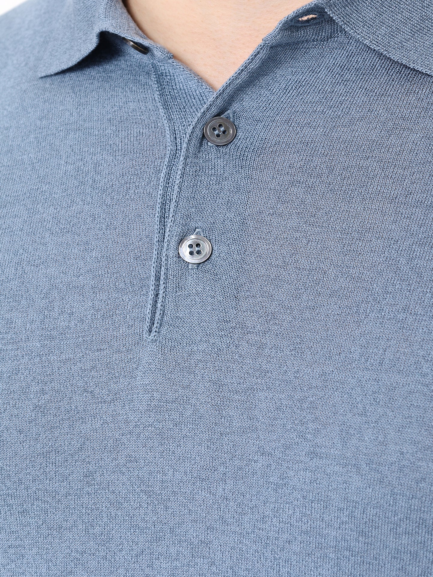 Longsleeve Knit Polo BML