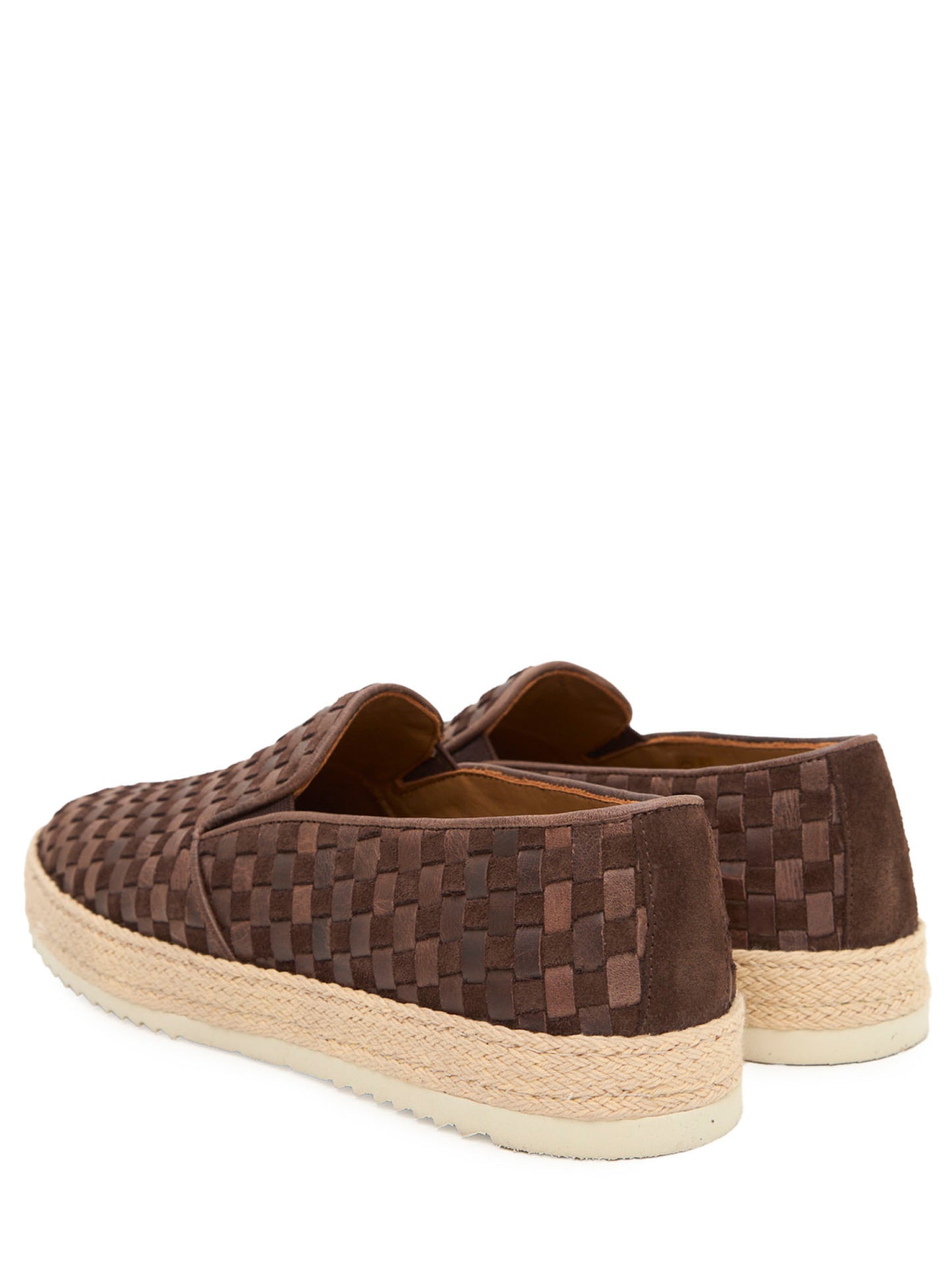 Woven Suede Espadrille Loafers BML
