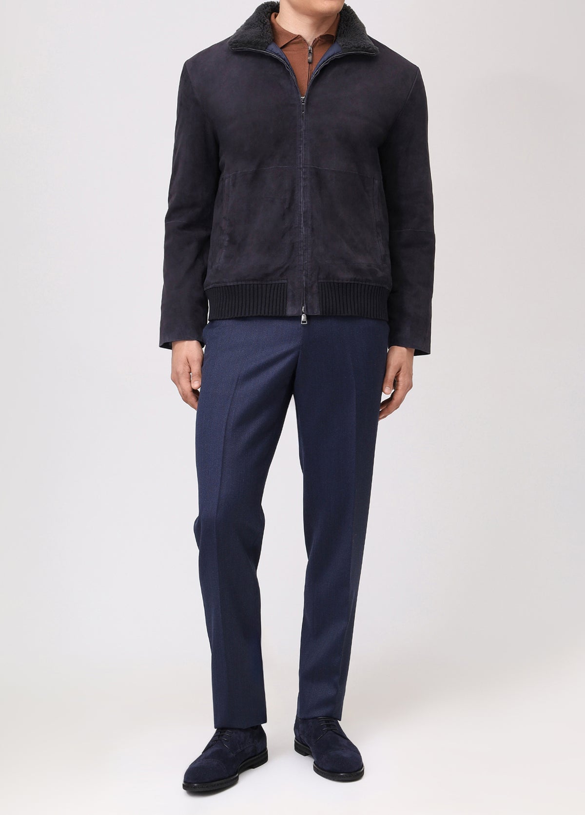 Suede Bomber Jacket BML