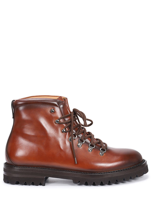 Leather Lace Up Boots Franceschetti