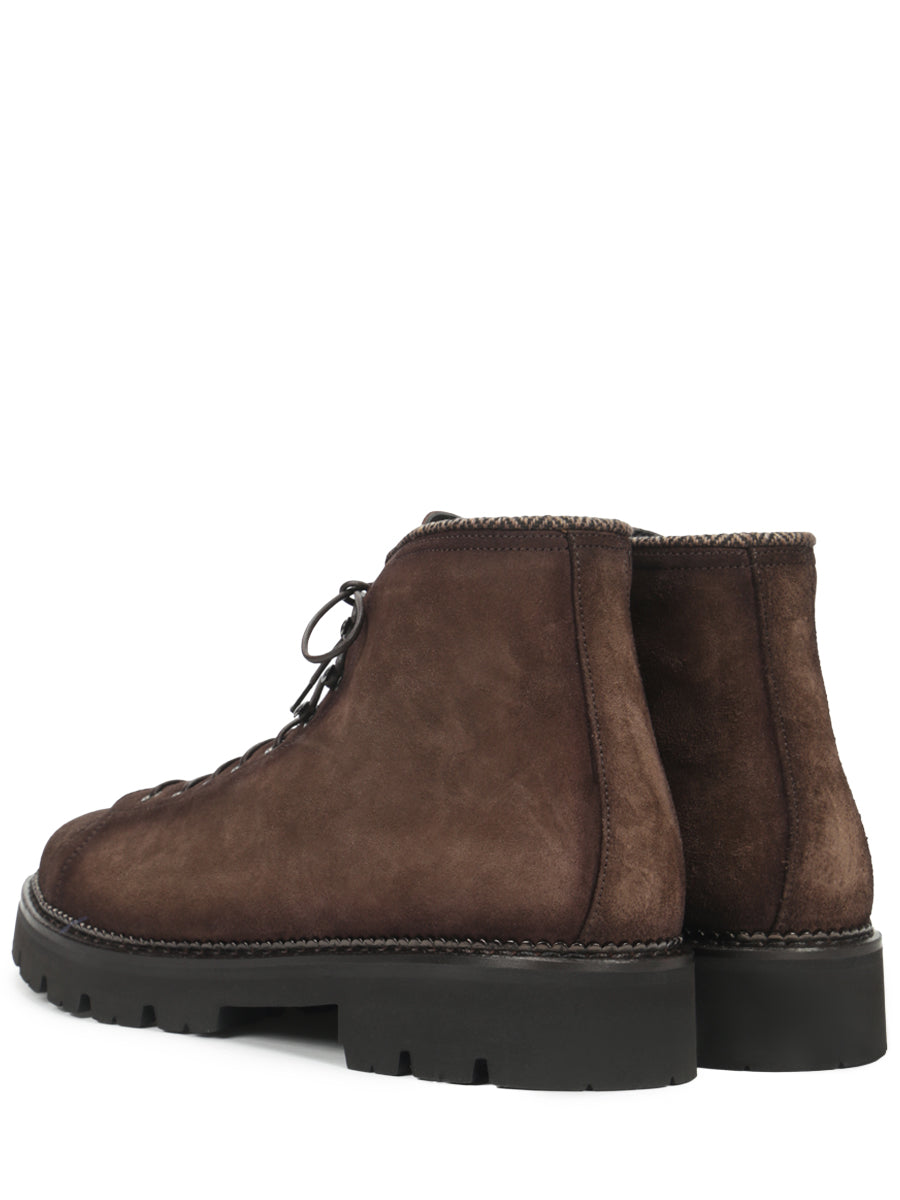 Suede Lace Up Boots Franceschetti