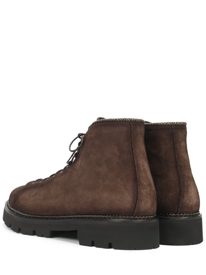 Suede Lace Up Boots Franceschetti