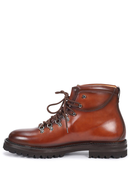 Leather Lace Up Boots Franceschetti