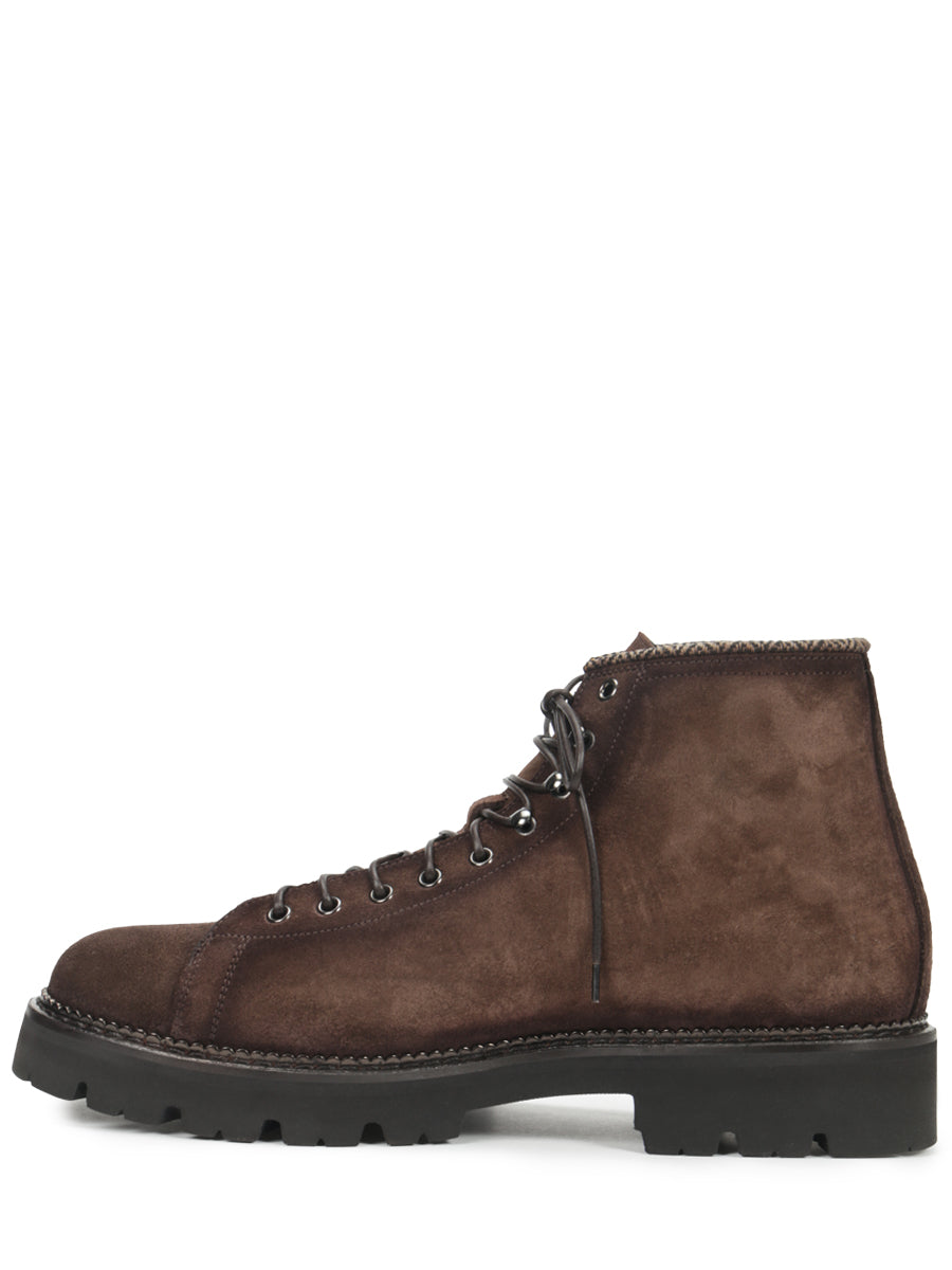 Suede Lace Up Boots Franceschetti