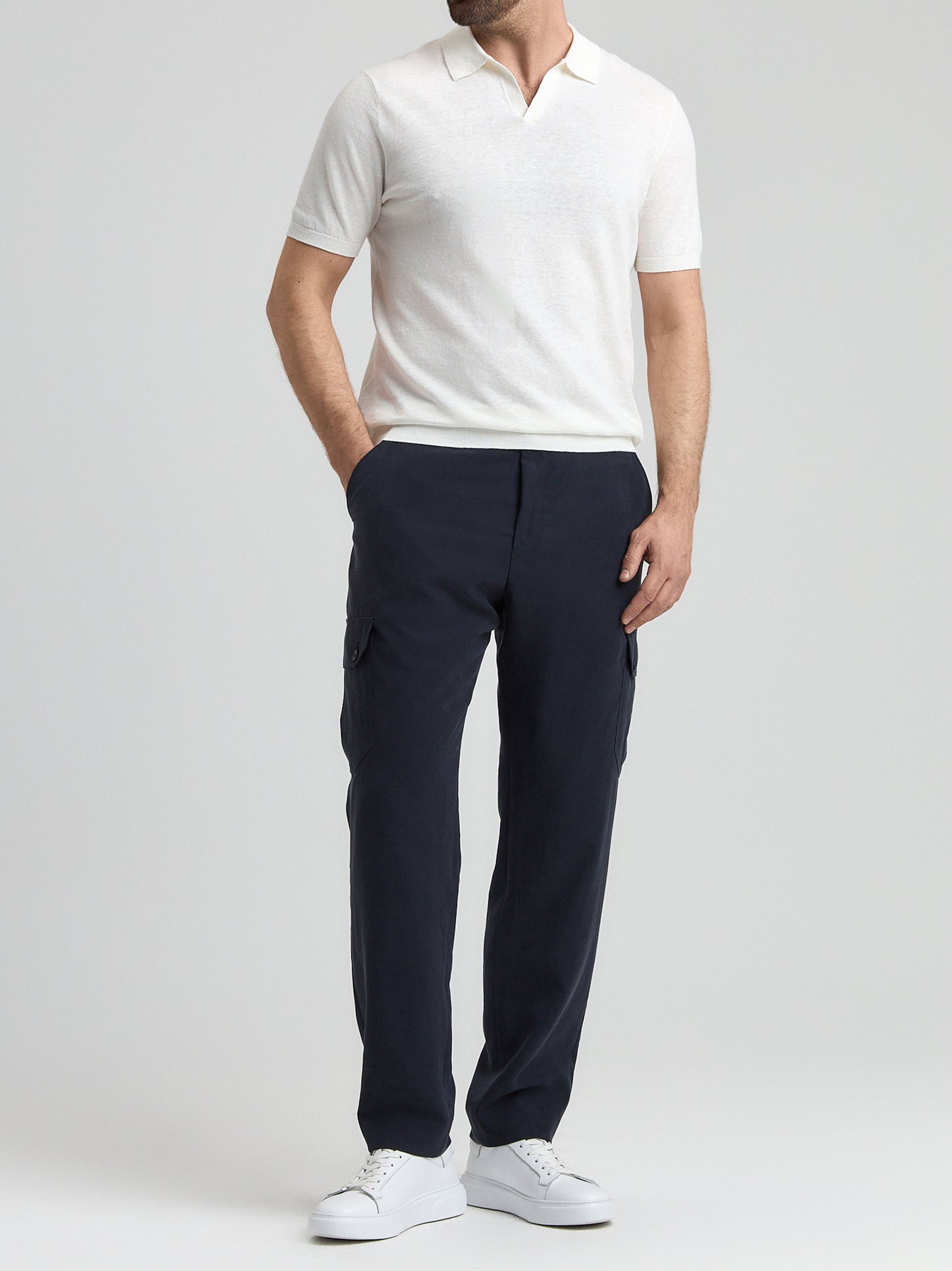 Drawstring Suit Cargo Trousers Massimo BML