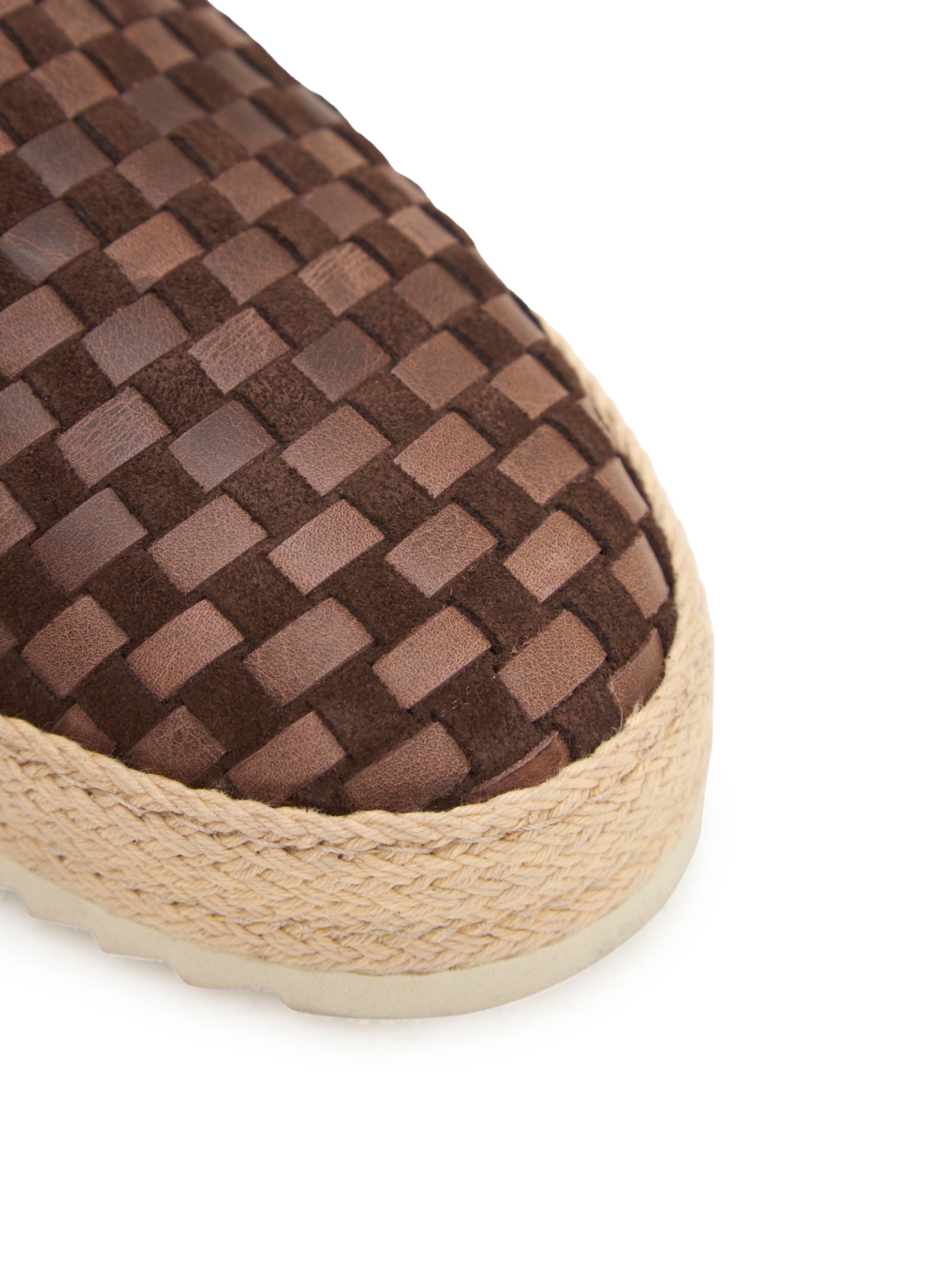 Woven Suede Espadrille Loafers BML