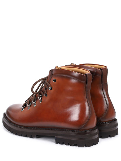 Leather Lace Up Boots Franceschetti