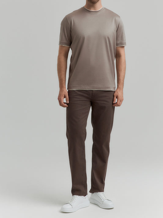Marškinėliai su apvalia iškirpte BML