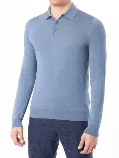 Longsleeve Knit Polo BML