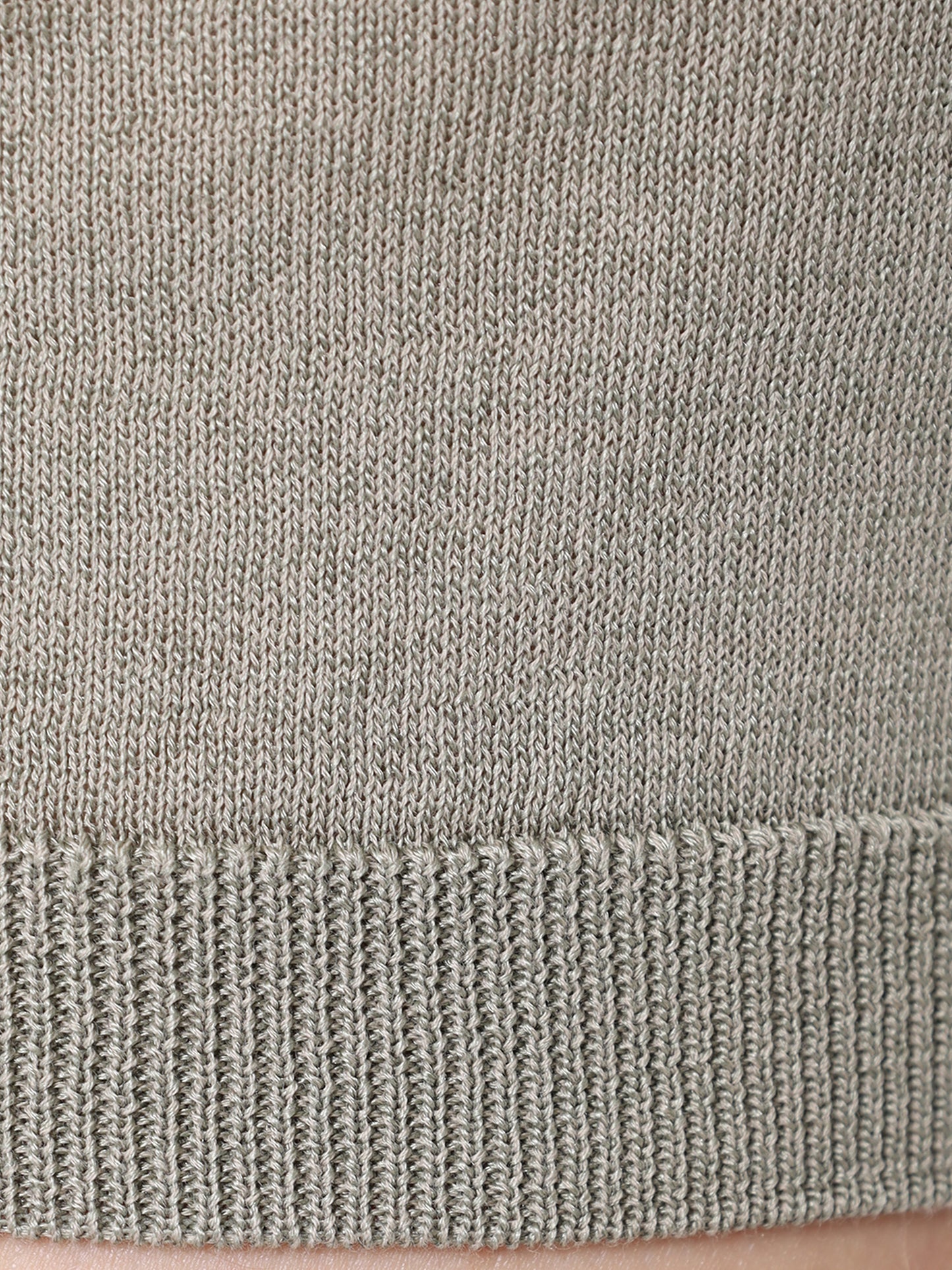 Silk and cotton polo