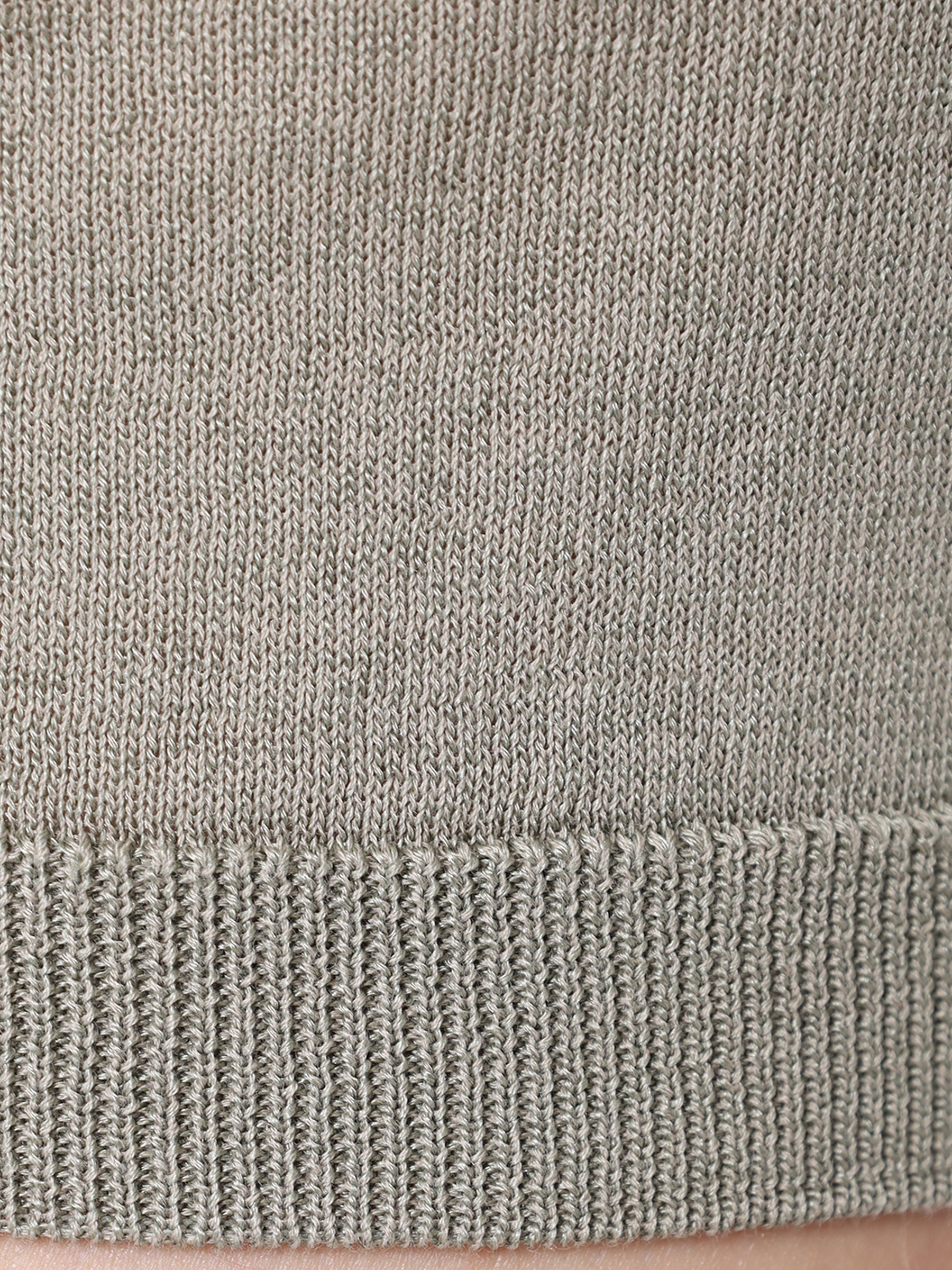 Silk and cotton polo